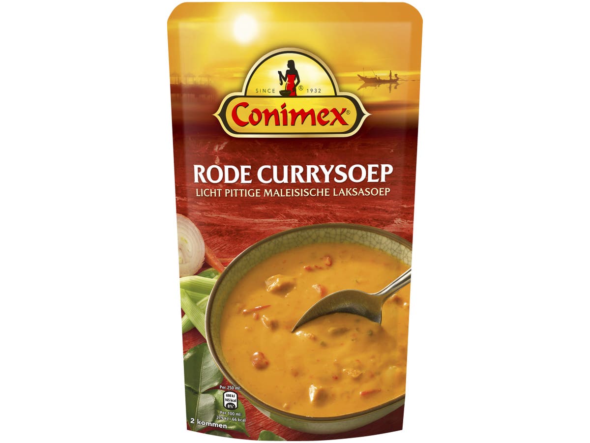 Rode curry soep
