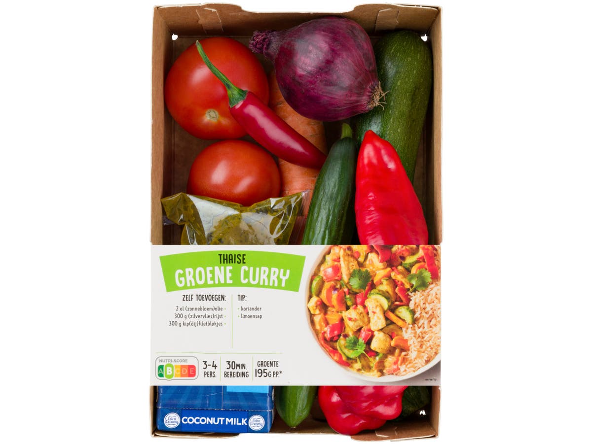 Verspakket groene curry Verspakket groene curry