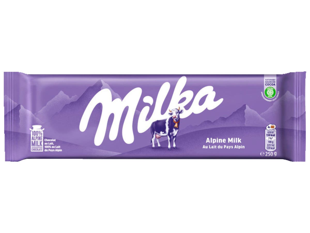 Chocoladereep alpenmelk Chocoladereep alpenmelk