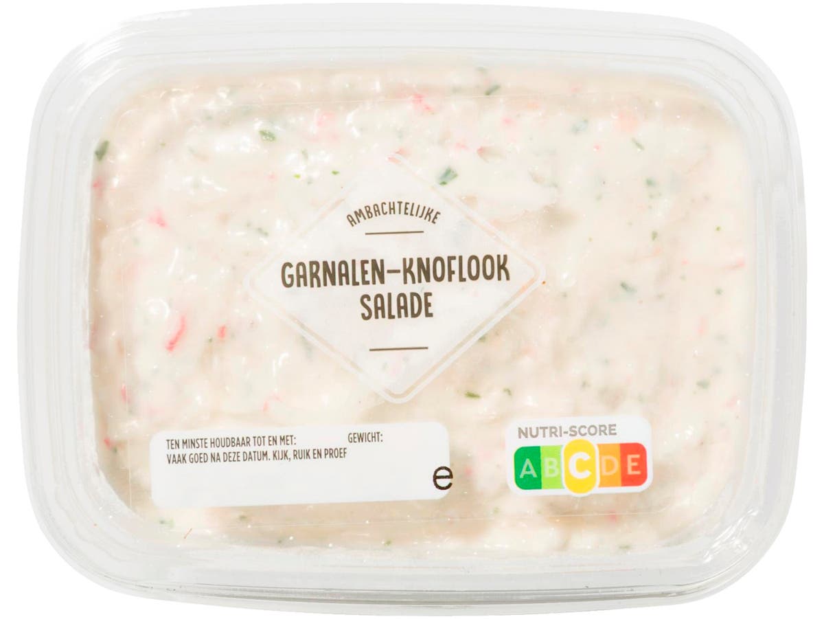 Garnalen knoflook salade
