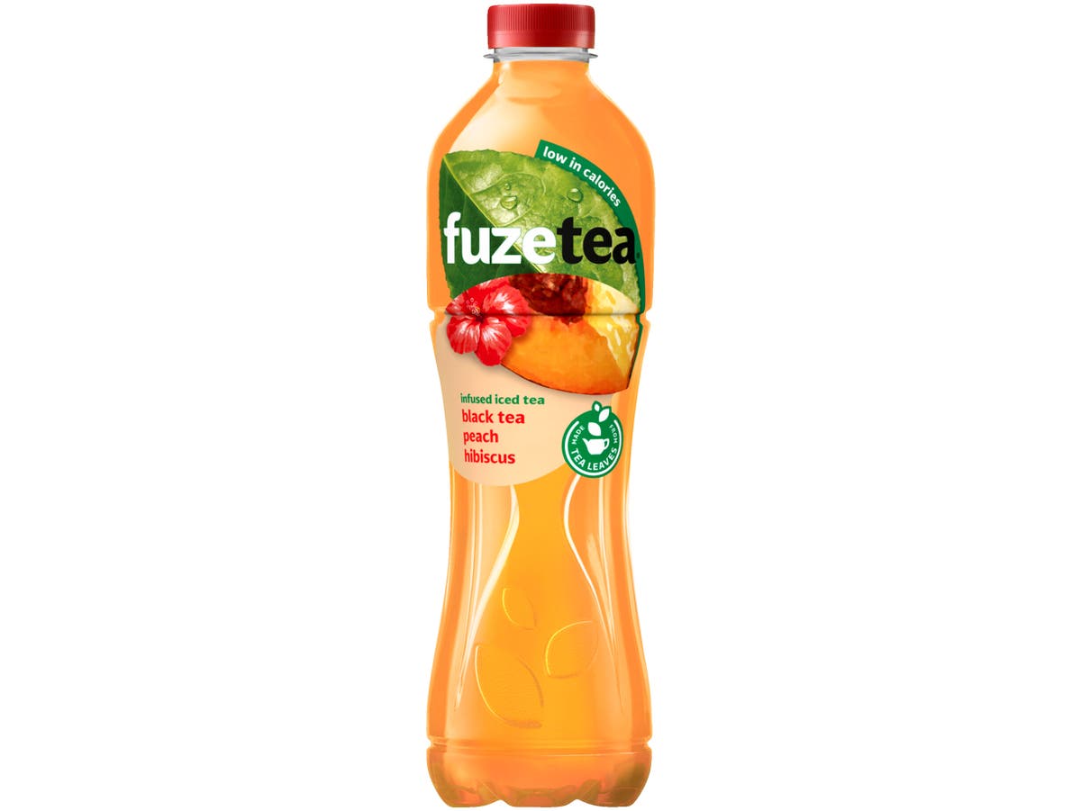 Black tea peach hibiscus