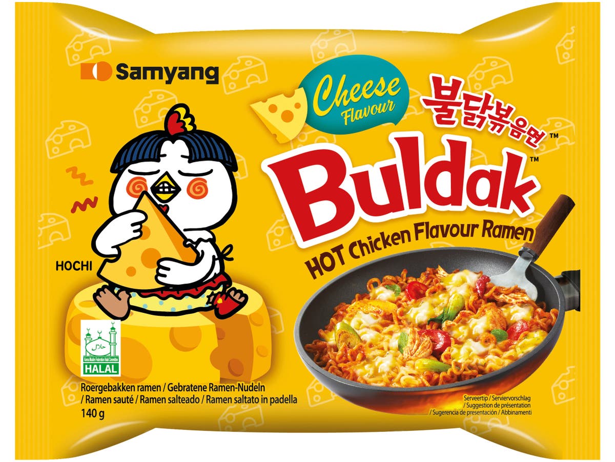 Ramen chicken cheese