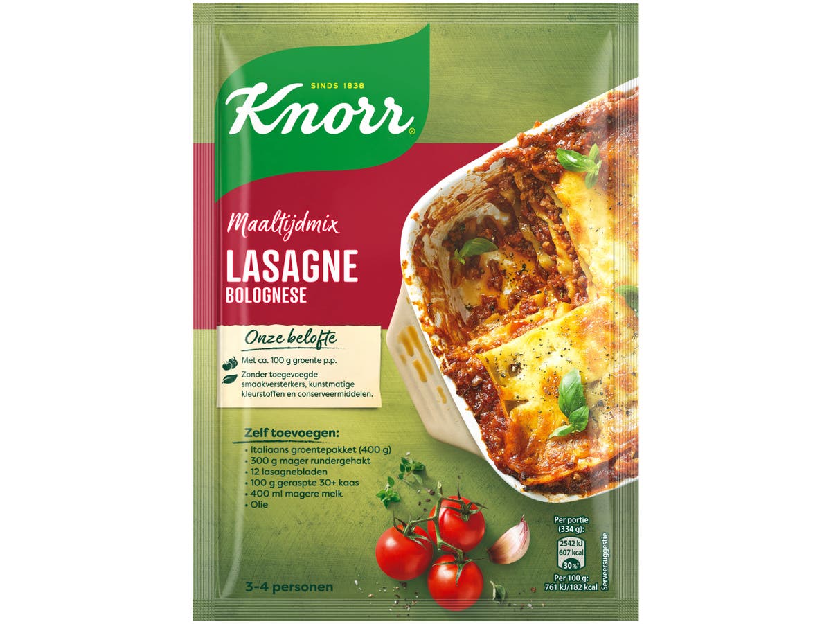 Maaltijdmix lasagne bolognese Maaltijdmix lasagne bolognese