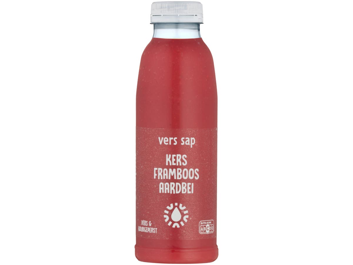 Aardbei framboos kers sap
