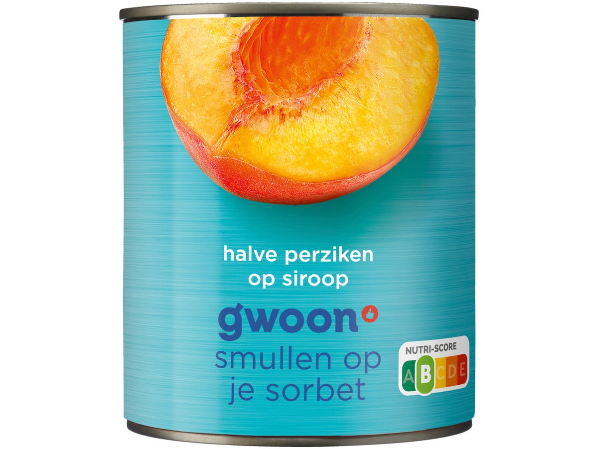 Perziken op lichte siroop