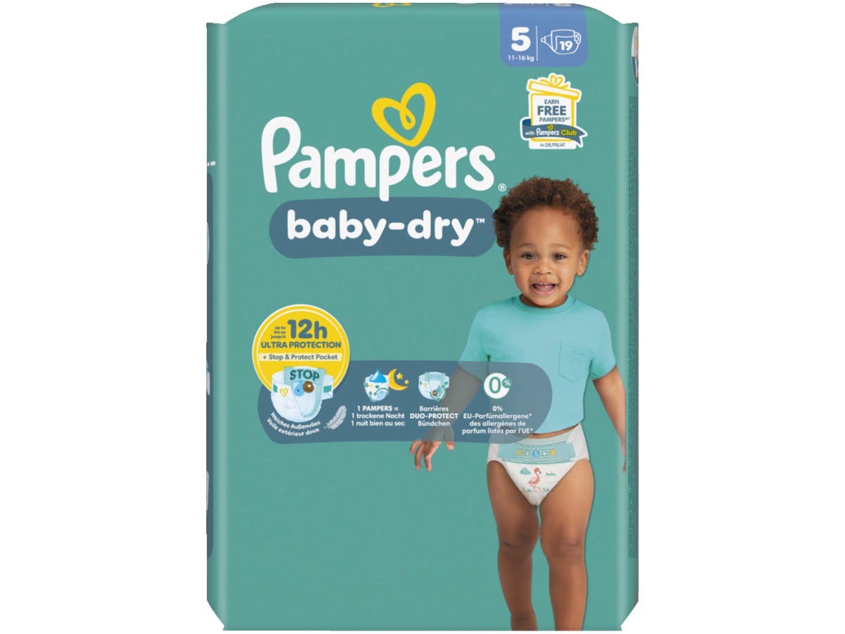 Baby dry maat 5