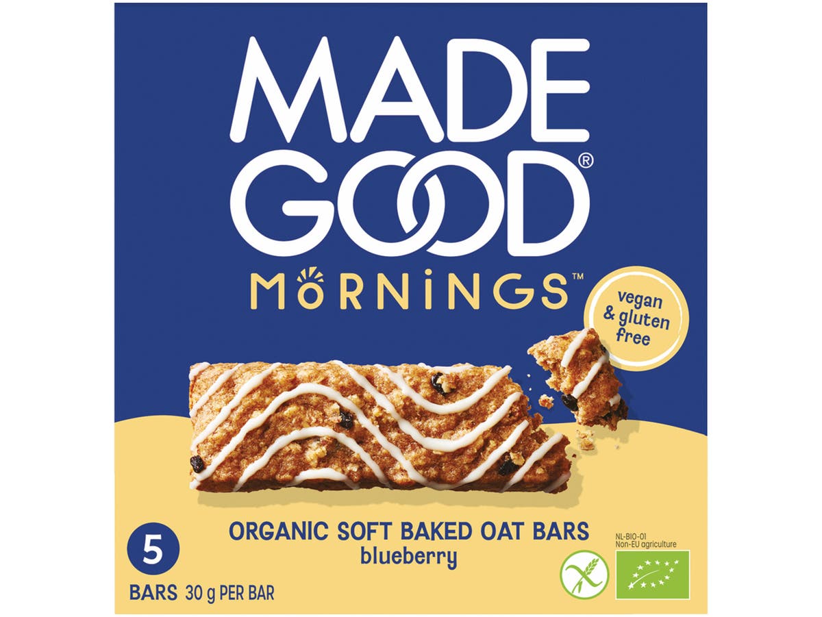 Soft baked oat bars blueberry Soft baked oat bars blueberry