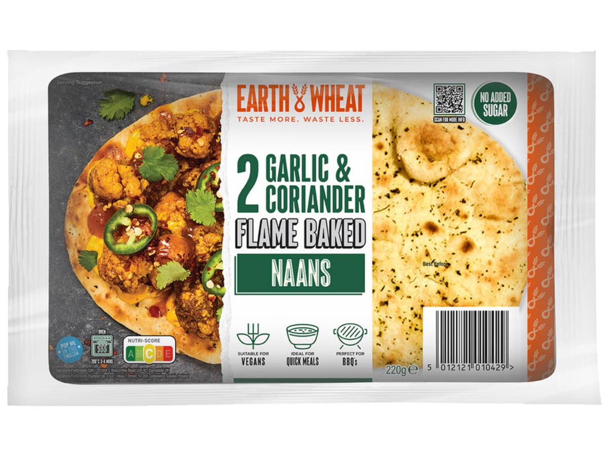 Knoflook & koriander naan Knoflook & koriander naan