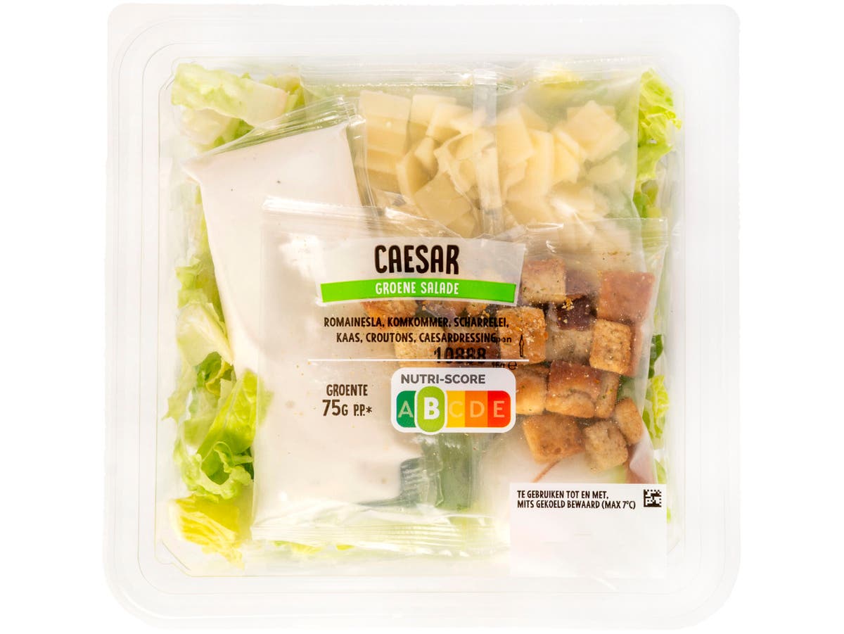 Groene salade caesar Groene salade caesar
