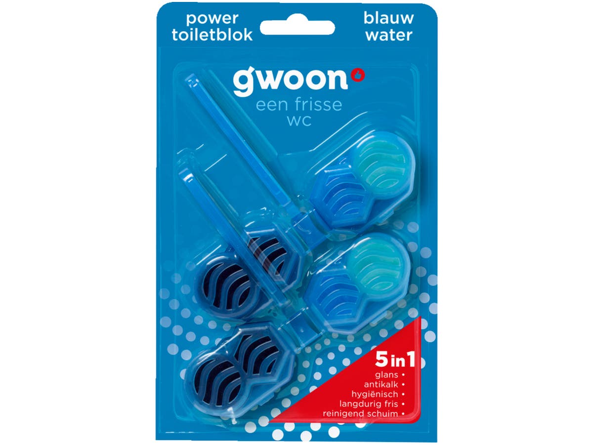 Toiletblok blauw water Toiletblok blauw water