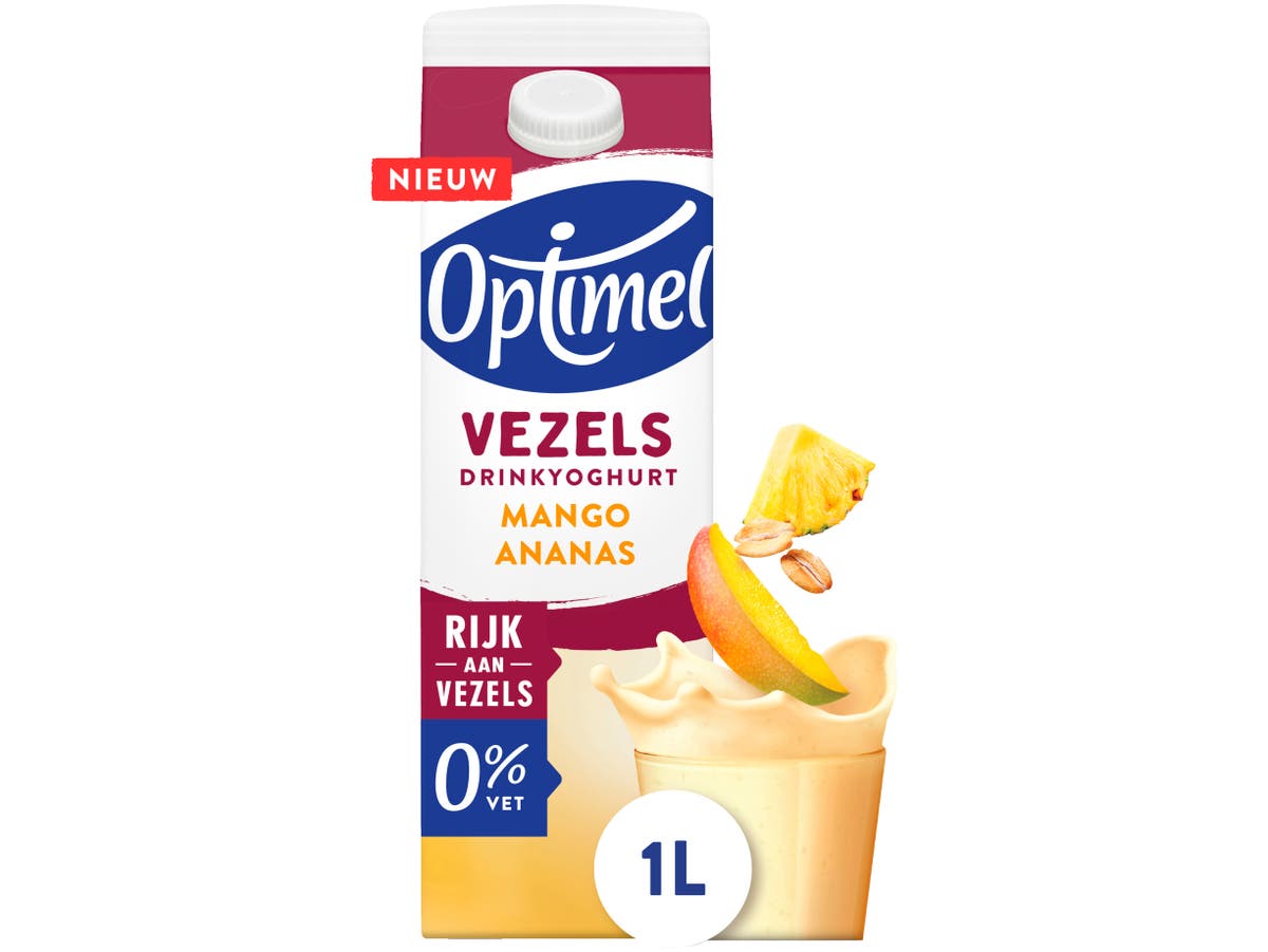 Vezels drinkyoghurt mango ananas Vezels drinkyoghurt mango ananas