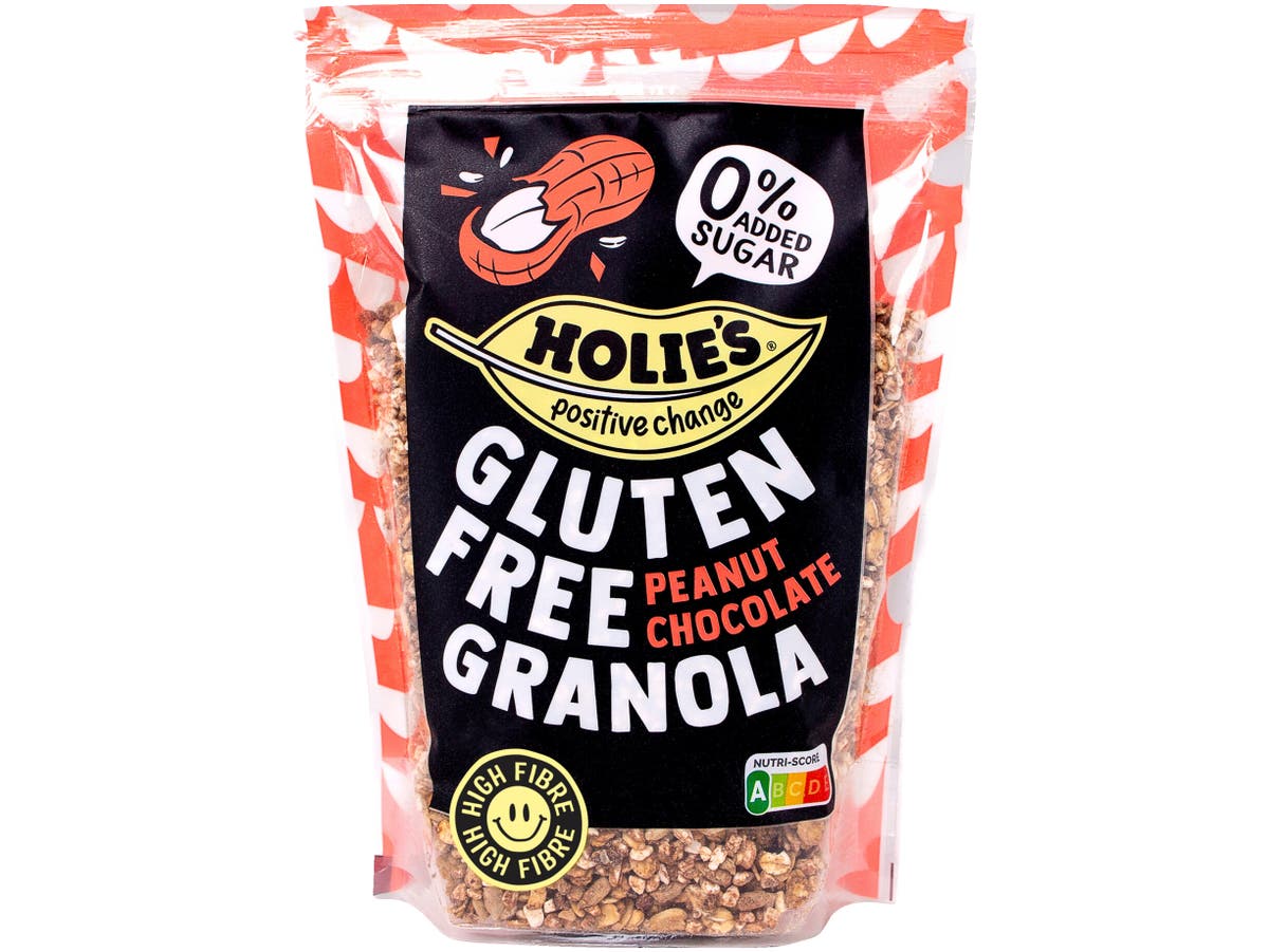 Glutenvrije granola pinda chocolade Glutenvrije granola pinda chocolade