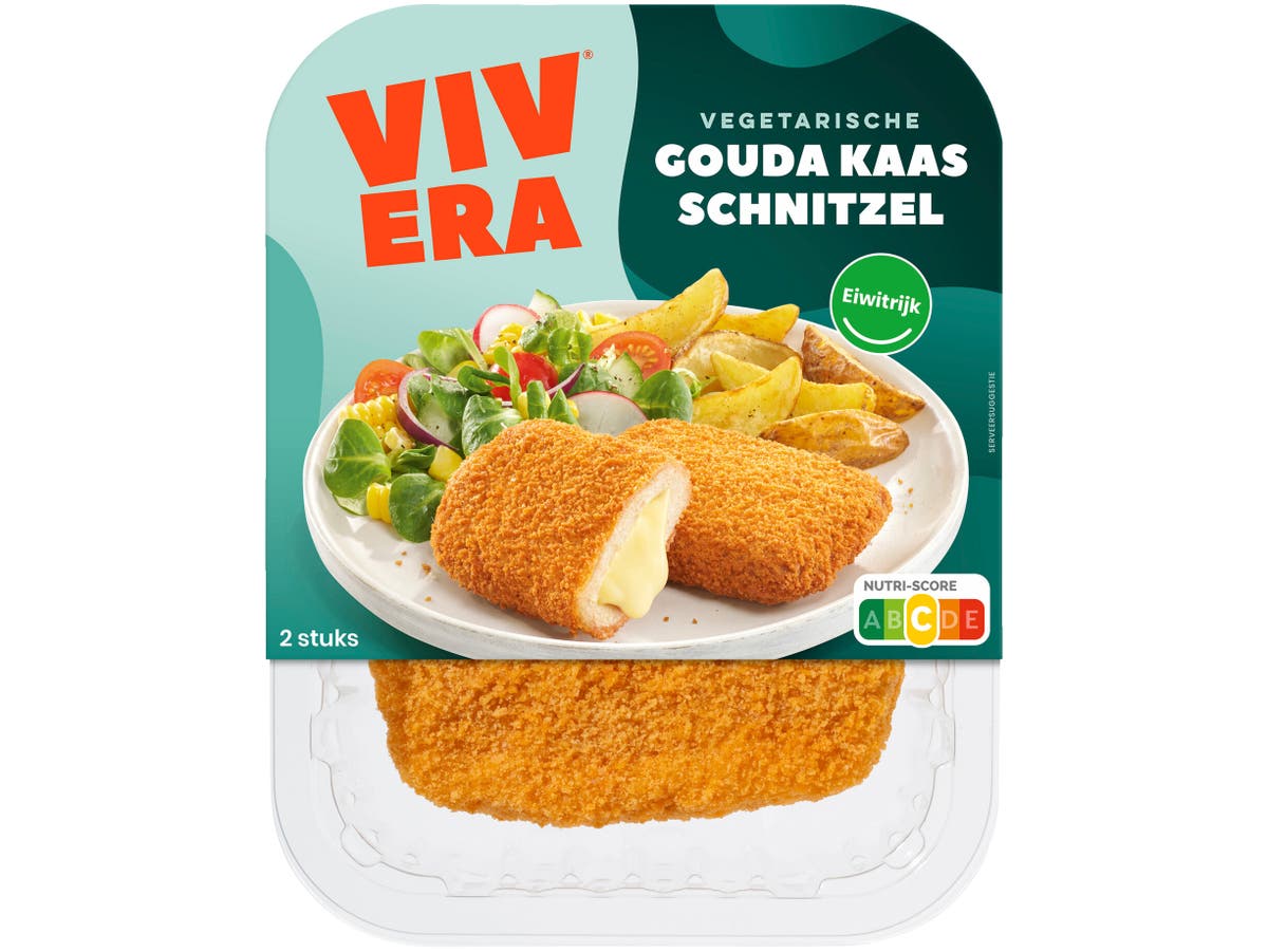 Gevulde kaasschnitzel Gevulde kaasschnitzel