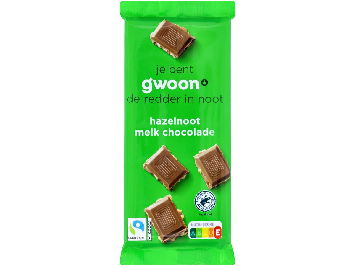 Chocoladereep hazelnoot Chocoladereep hazelnoot