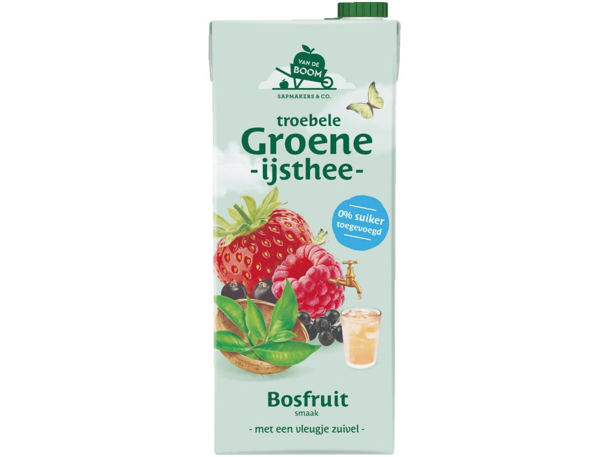 Groene ijsthee bosfruit Groene ijsthee bosfruit