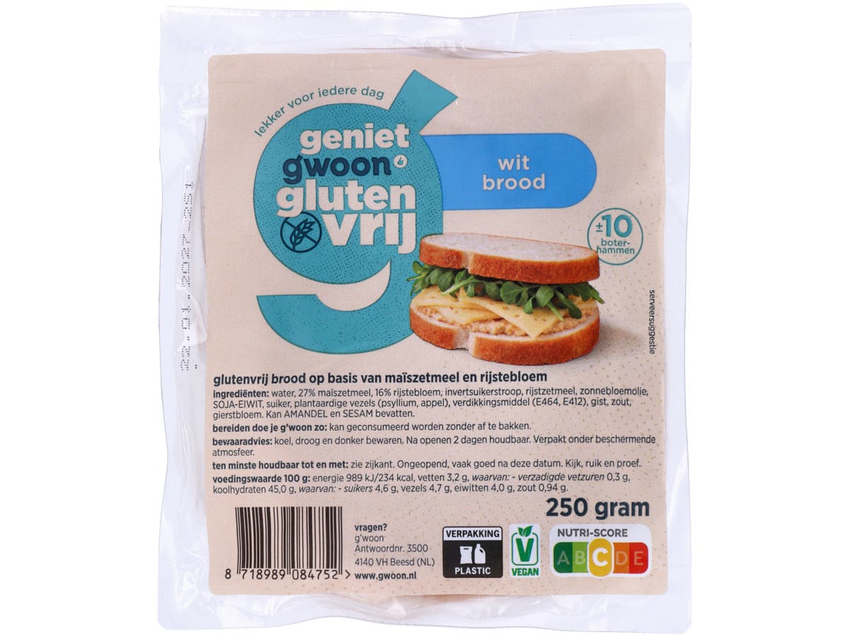 Glutenvrije brood wit