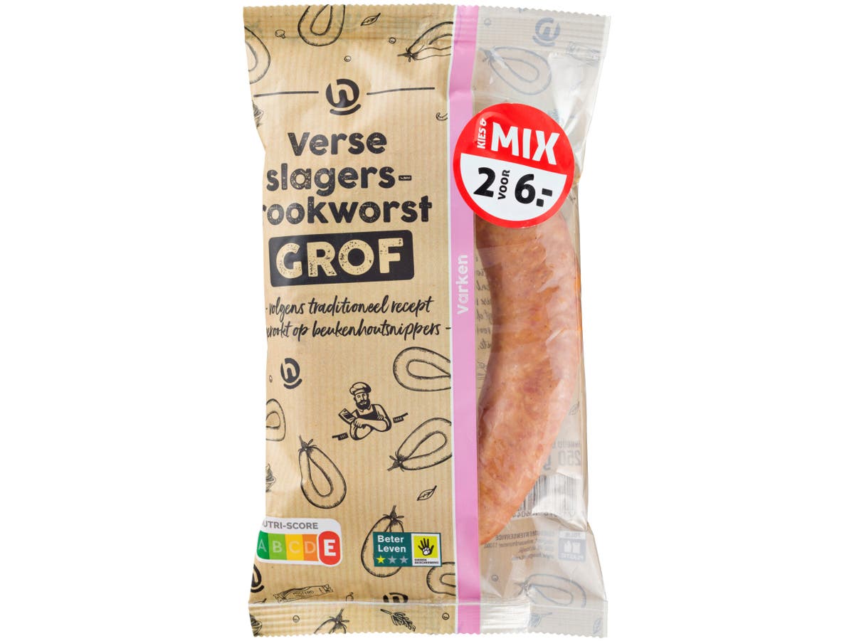 Rookworst rund grof Rookworst rund grof