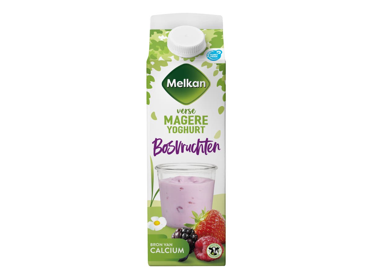 Magere yoghurt bosvruchten Magere yoghurt bosvruchten