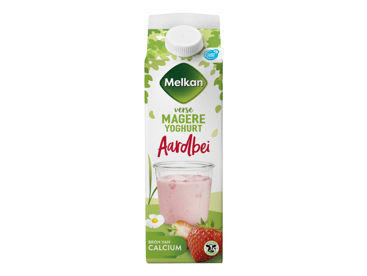 Magere yoghurt aardbei Magere yoghurt aardbei