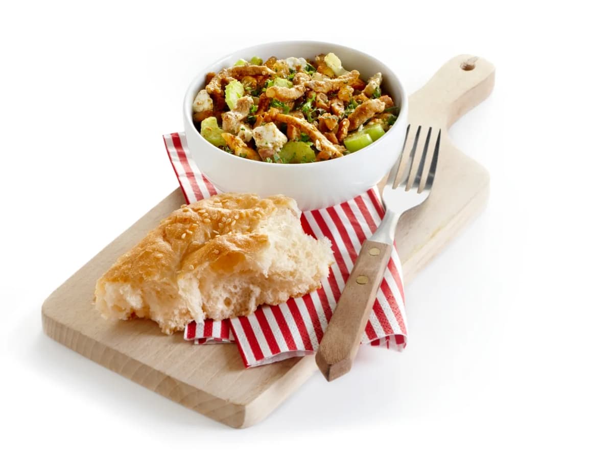 Shoarma met bleekselderij en feta
