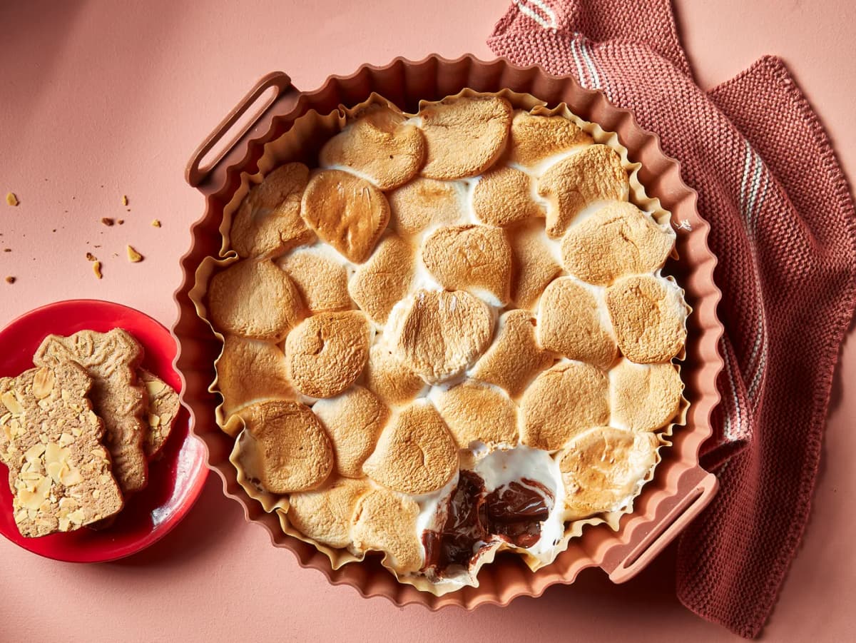 Speculaas-s’mores uit de airfryer