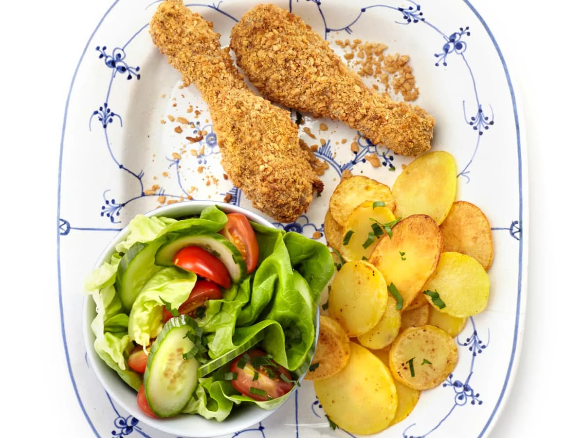 Krokante drumsticks uit de oven
