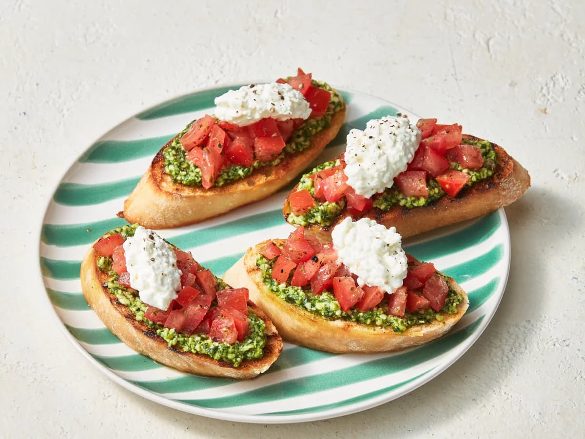 Eiwitrijke bruschetta