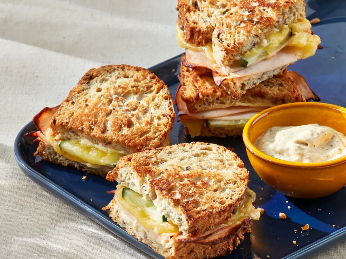 Eiwitrijke tosti met kipfilet en kaas