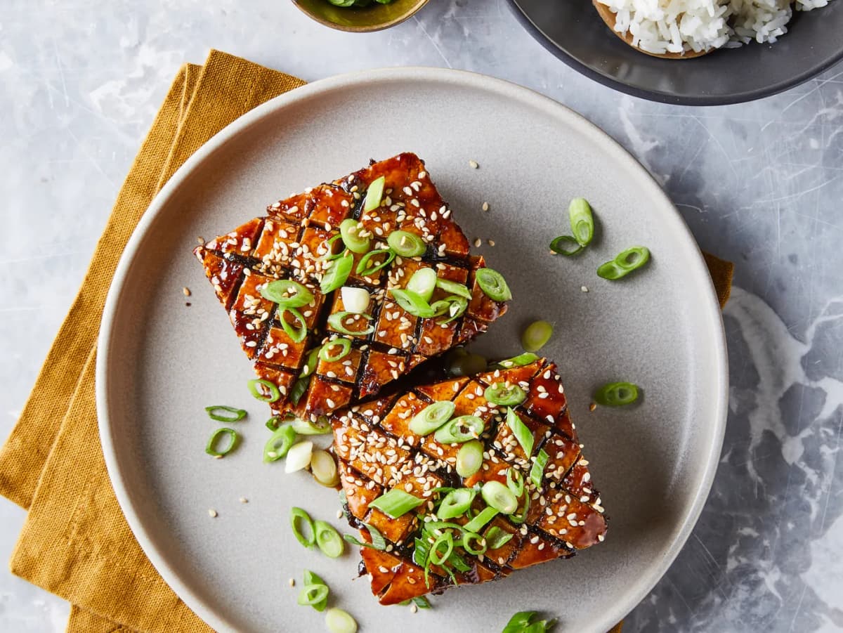Glazed tofu
