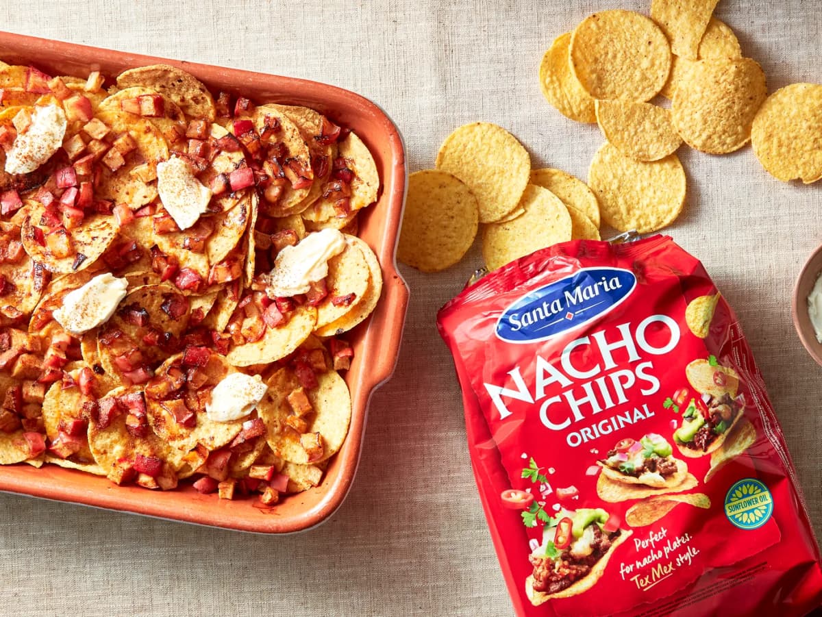 Zoete nacho’s met appel en gezouten karamel