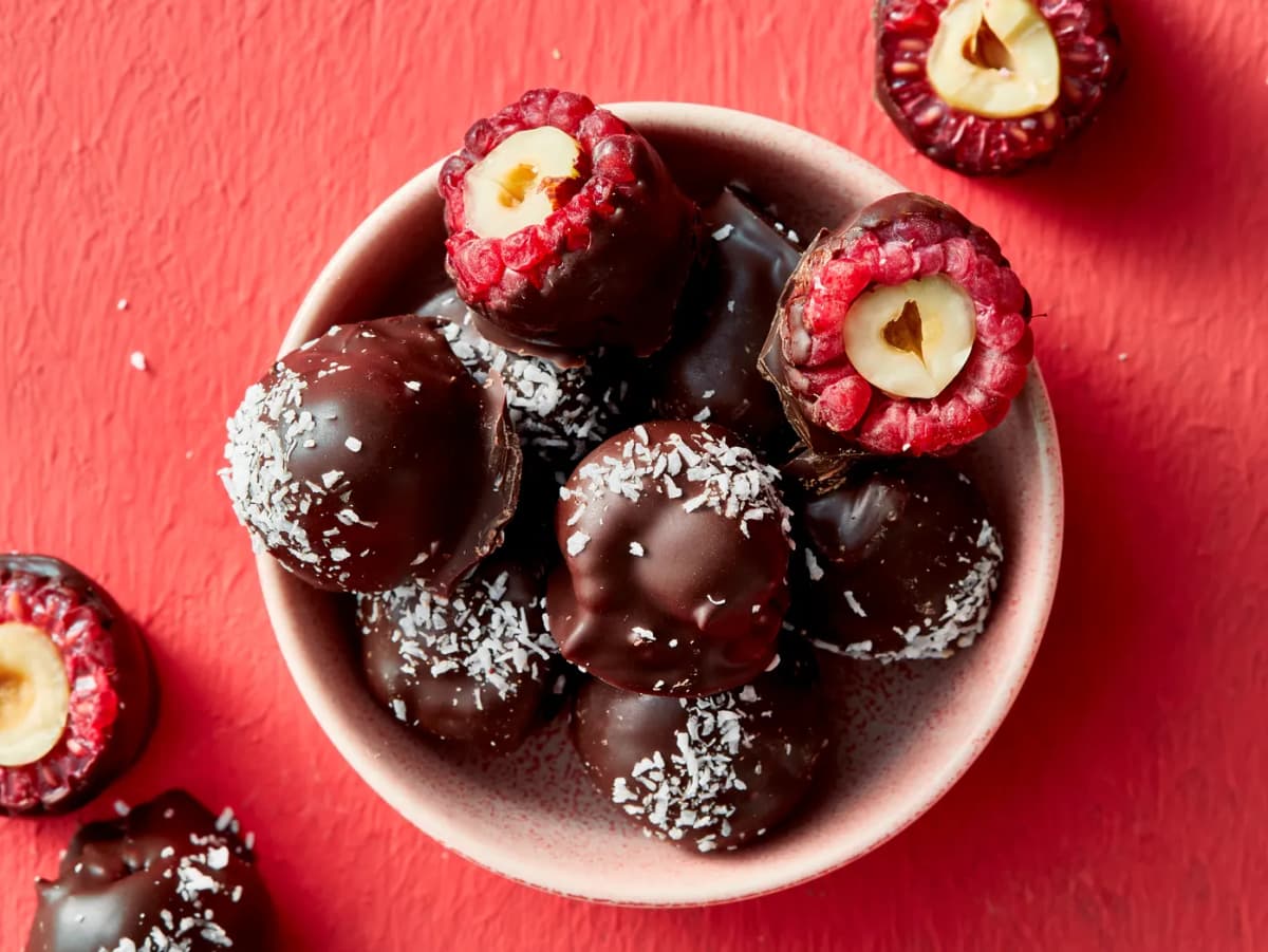 Frambozen-hazelnootbonbons