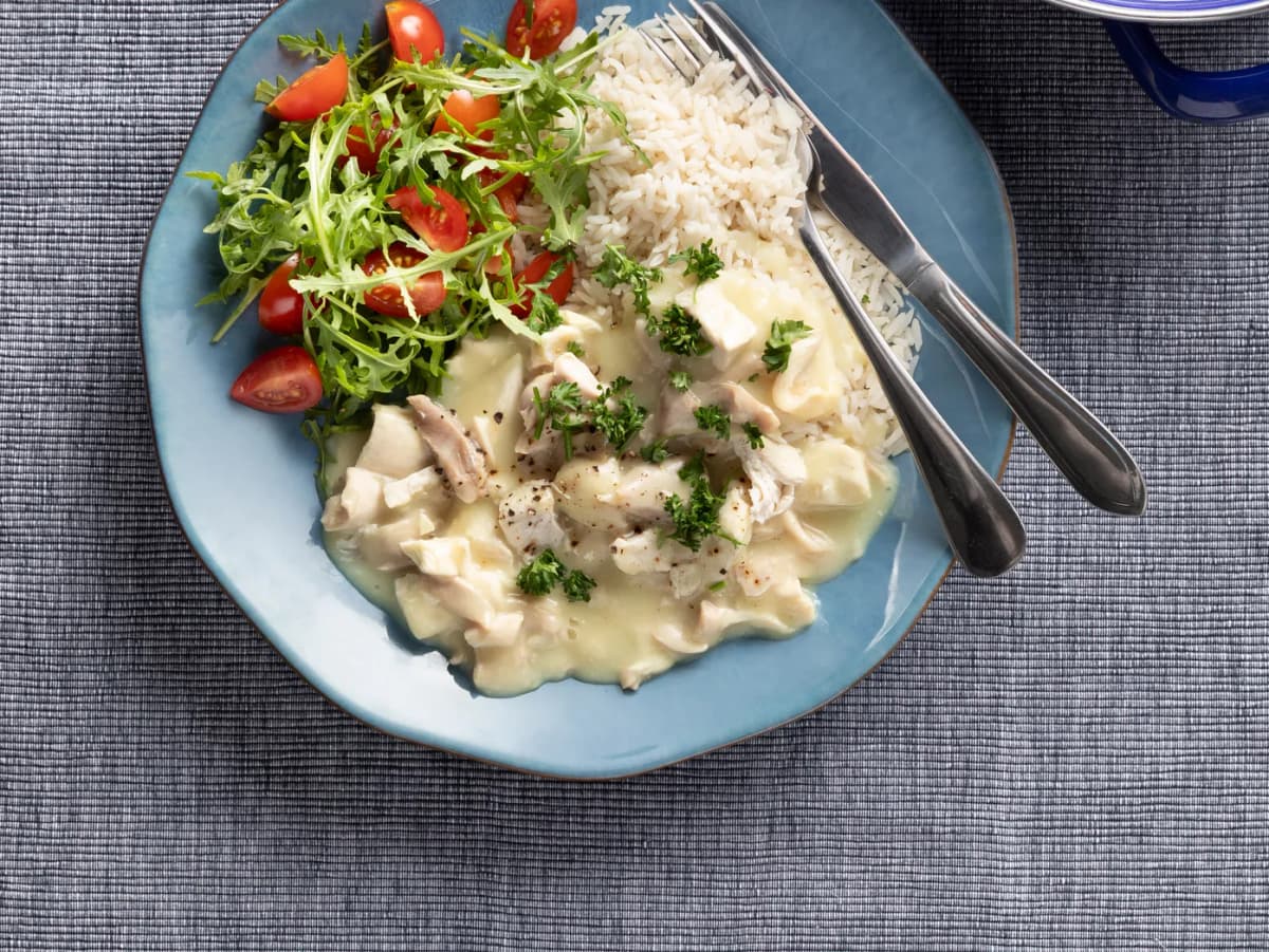 Zelfgemaakte kippenragout