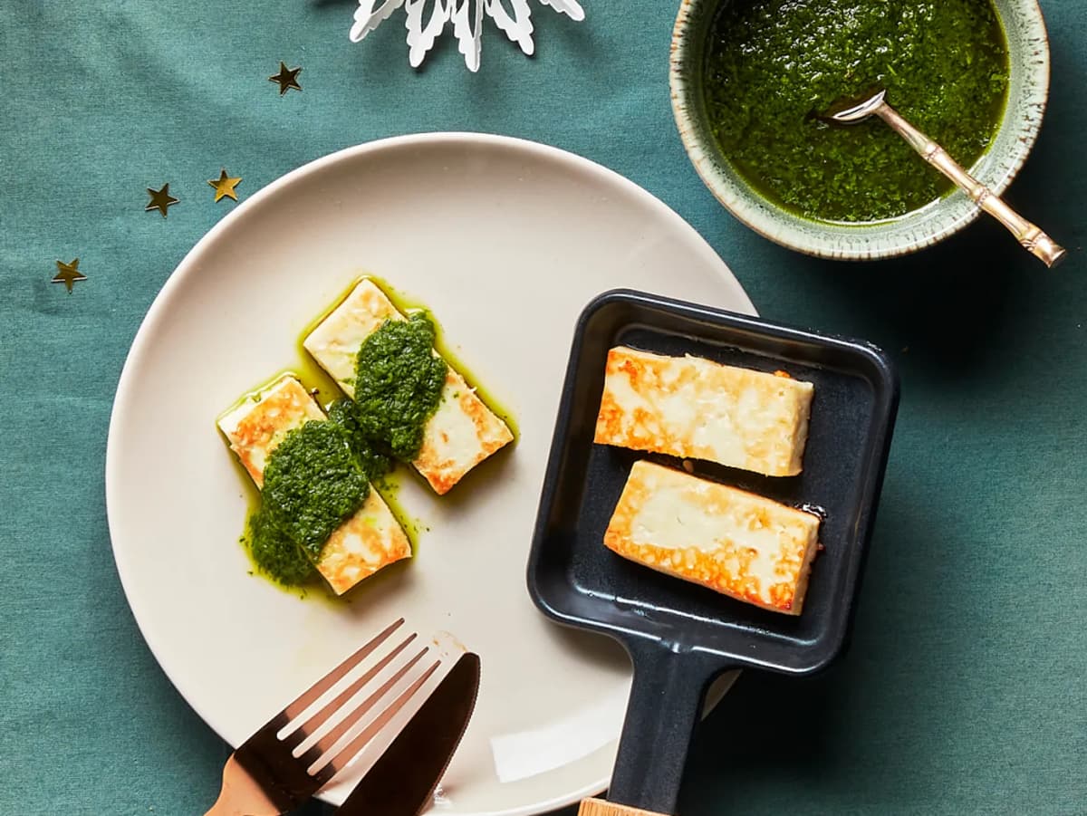 Grillkaas met salsa verde