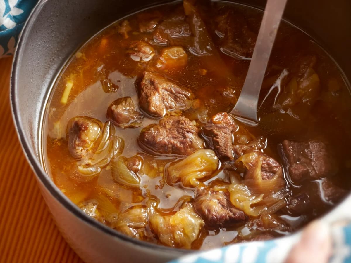 Rundvlees uit de oven met sinaasappel en gember