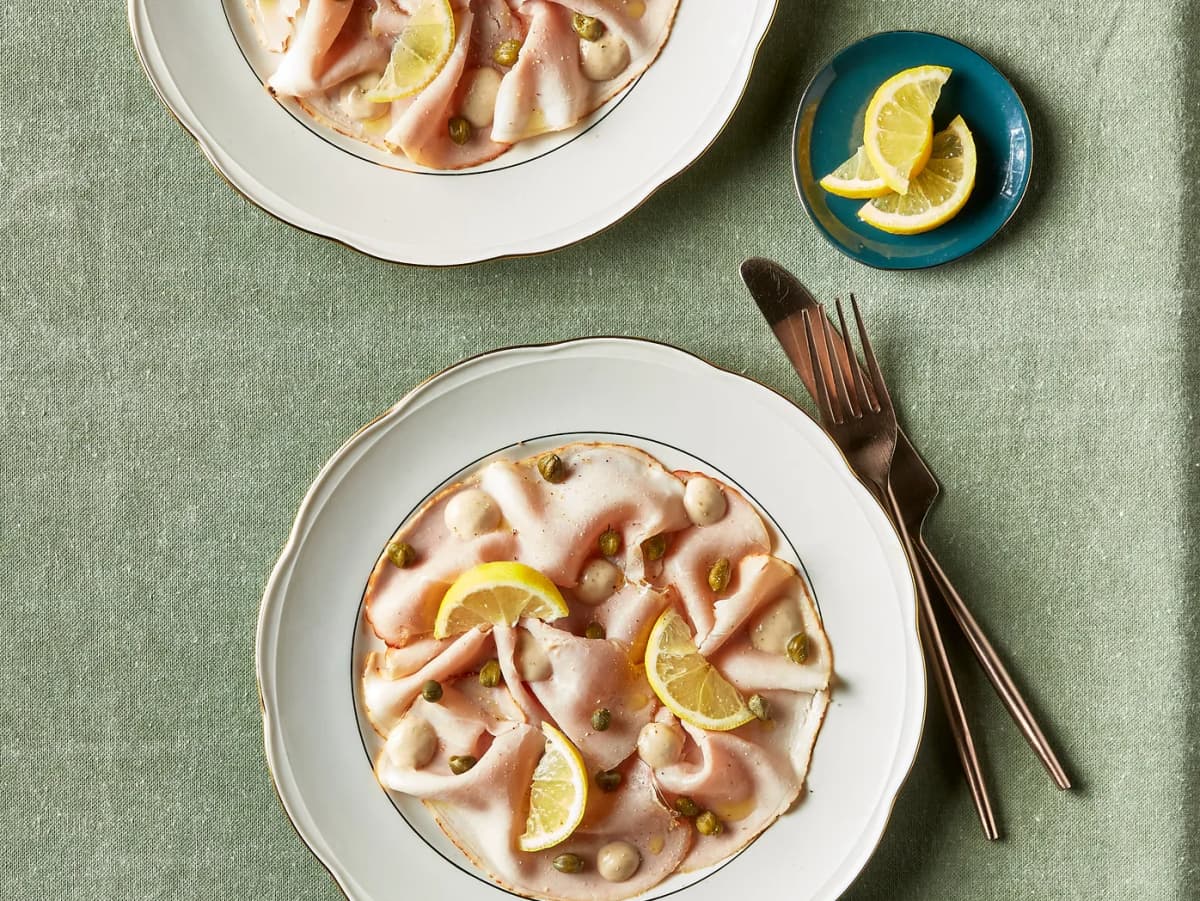 Vitello tonnato van fricandeau